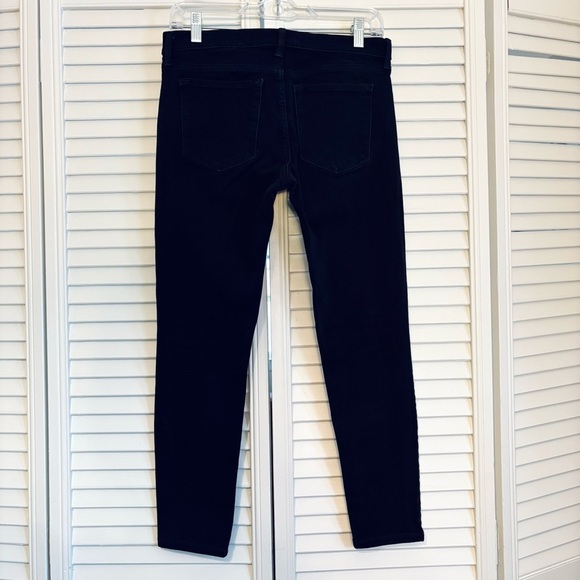 Banana Republic Premium Denimwear Distressed Black Skinny Jeans Size 27 - Picture 3 of 6